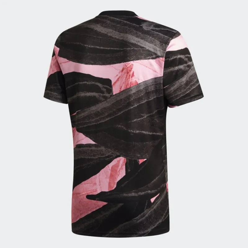 Maglia Pre-Match Juventus Nero-Rosa Adulto