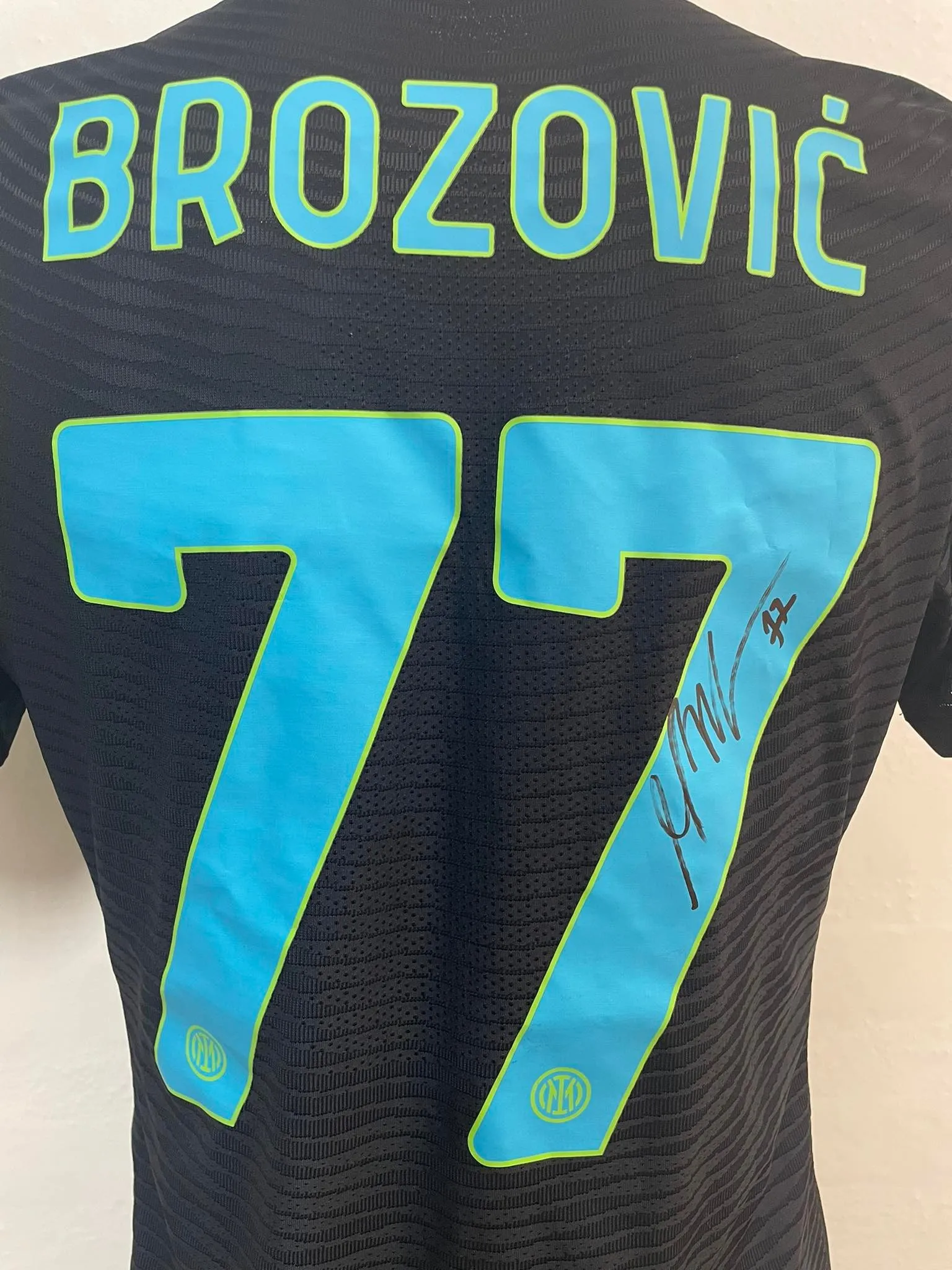 MAGLIA THIRD AUTHENTIC MATCH WORN UNWASHED BROZOVIC INTER VERONA SERIE A 9/04/2022