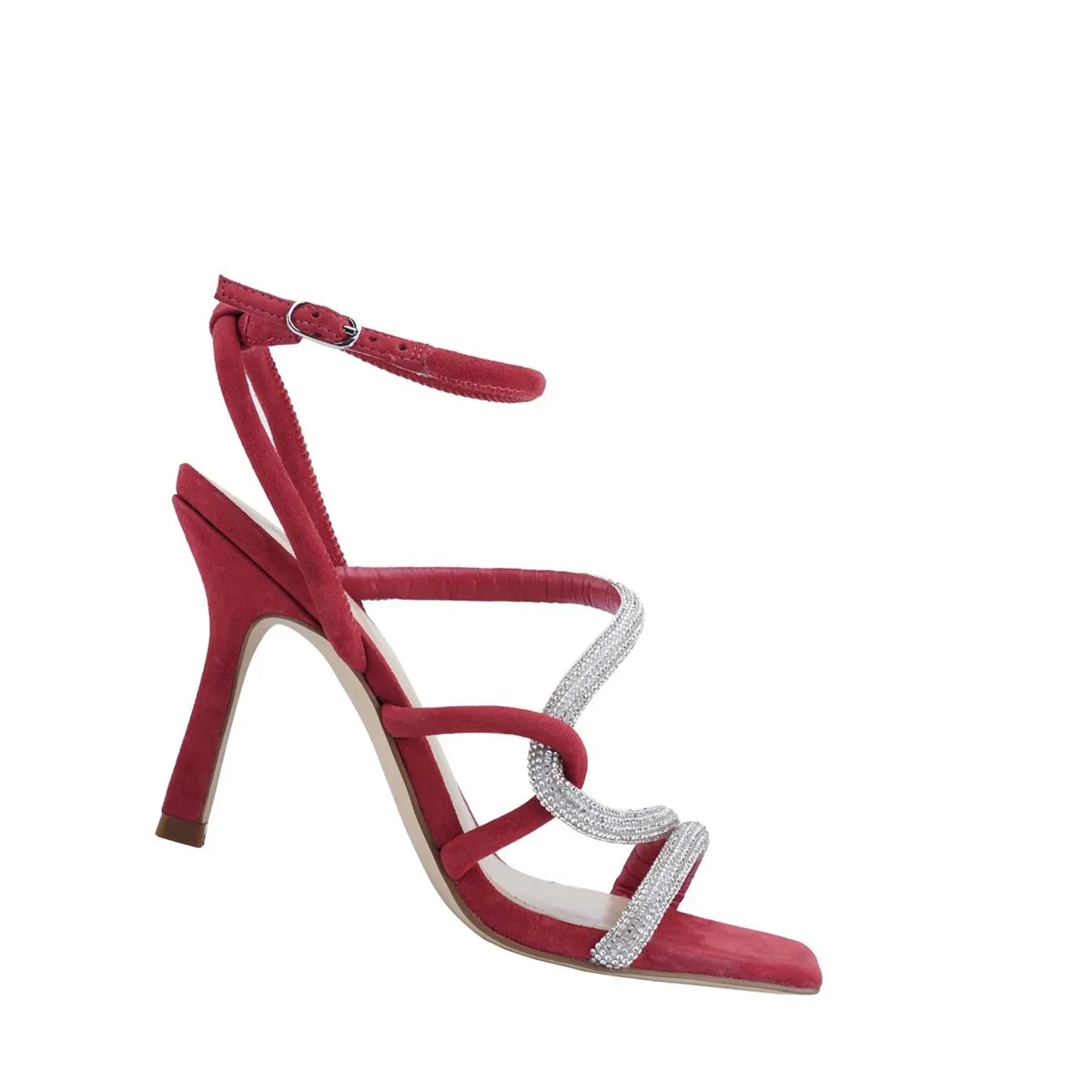 Marc Fisher Heels & Pumps Hot Debbie Sandalo con tacco a spillo e cinturino da donna rosso