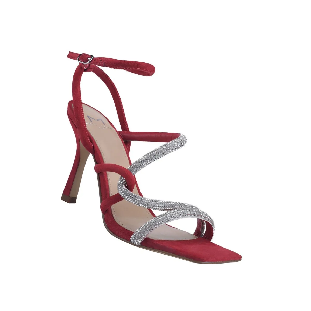 Marc Fisher Heels & Pumps Hot Debbie Sandalo con tacco a spillo e cinturino da donna rosso