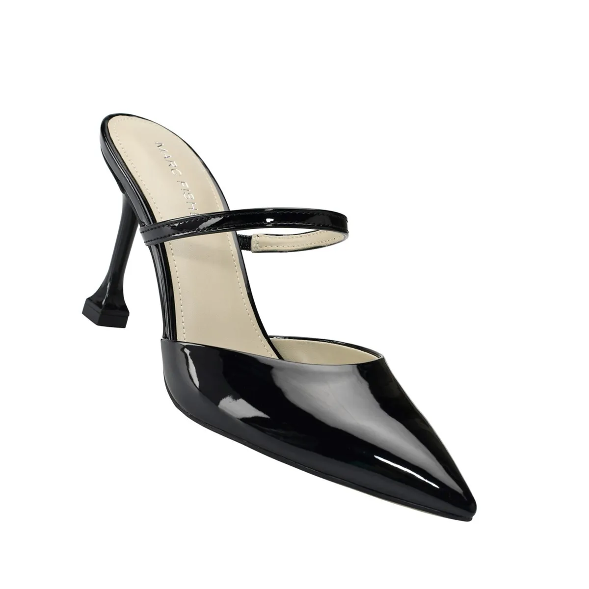 Marc Fisher Heels & Pumps Italia Hadais Heeled Mule Donna Nero Vernice