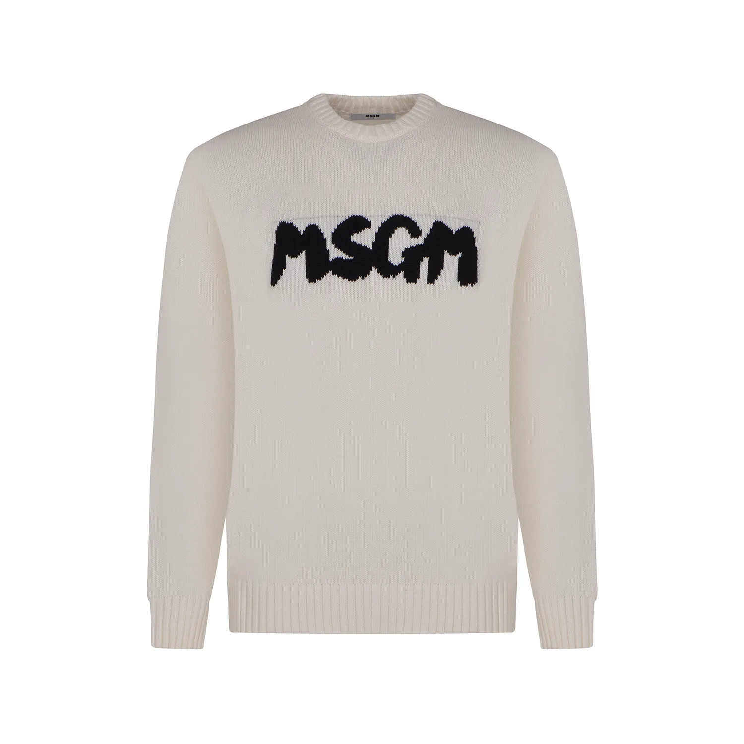 MSGM maglia con intarsio logo