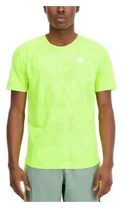 New Balance Q Speed Short Sleeve Jersey Yellow