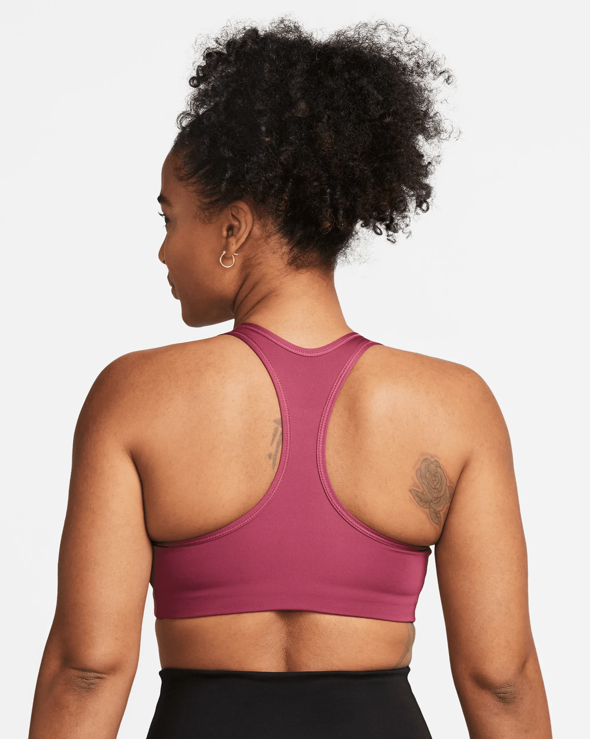 Nike Bra Dri-FIT Swoosh 1-Piece Pad Rosa Donna