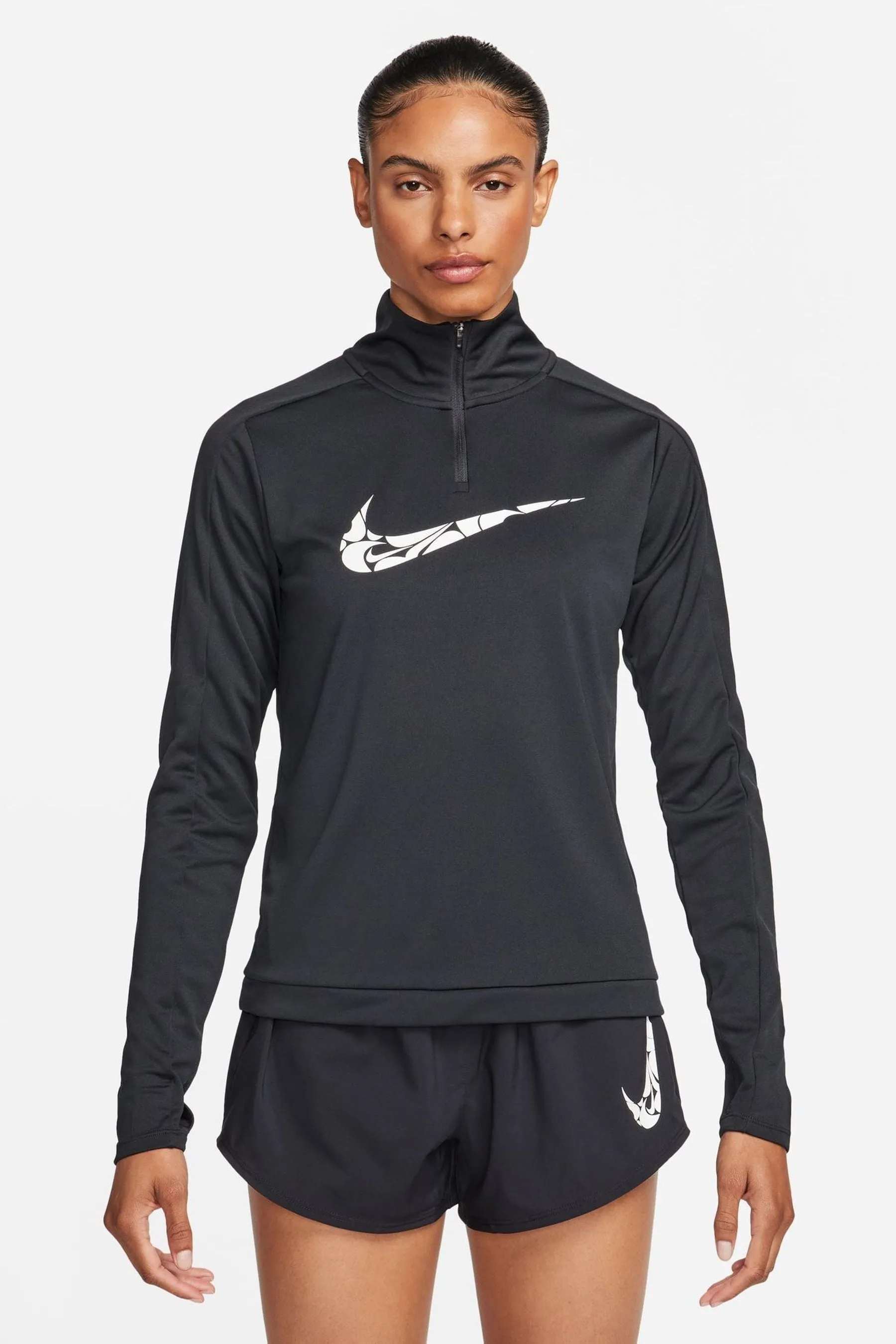 Nike - Dri-FIT - Maglia mid-layer con zip e logo