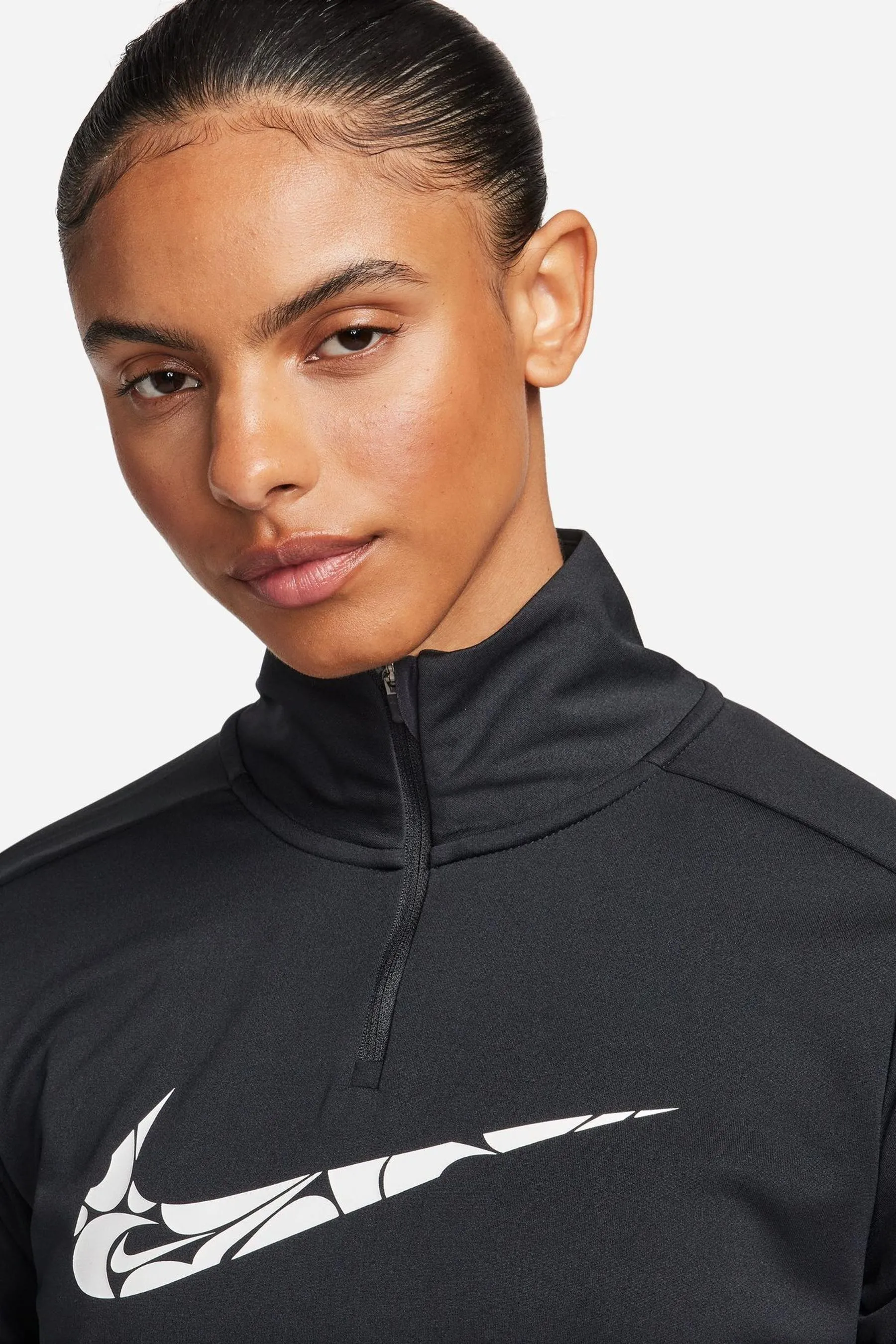 Nike - Dri-FIT - Maglia mid-layer con zip e logo