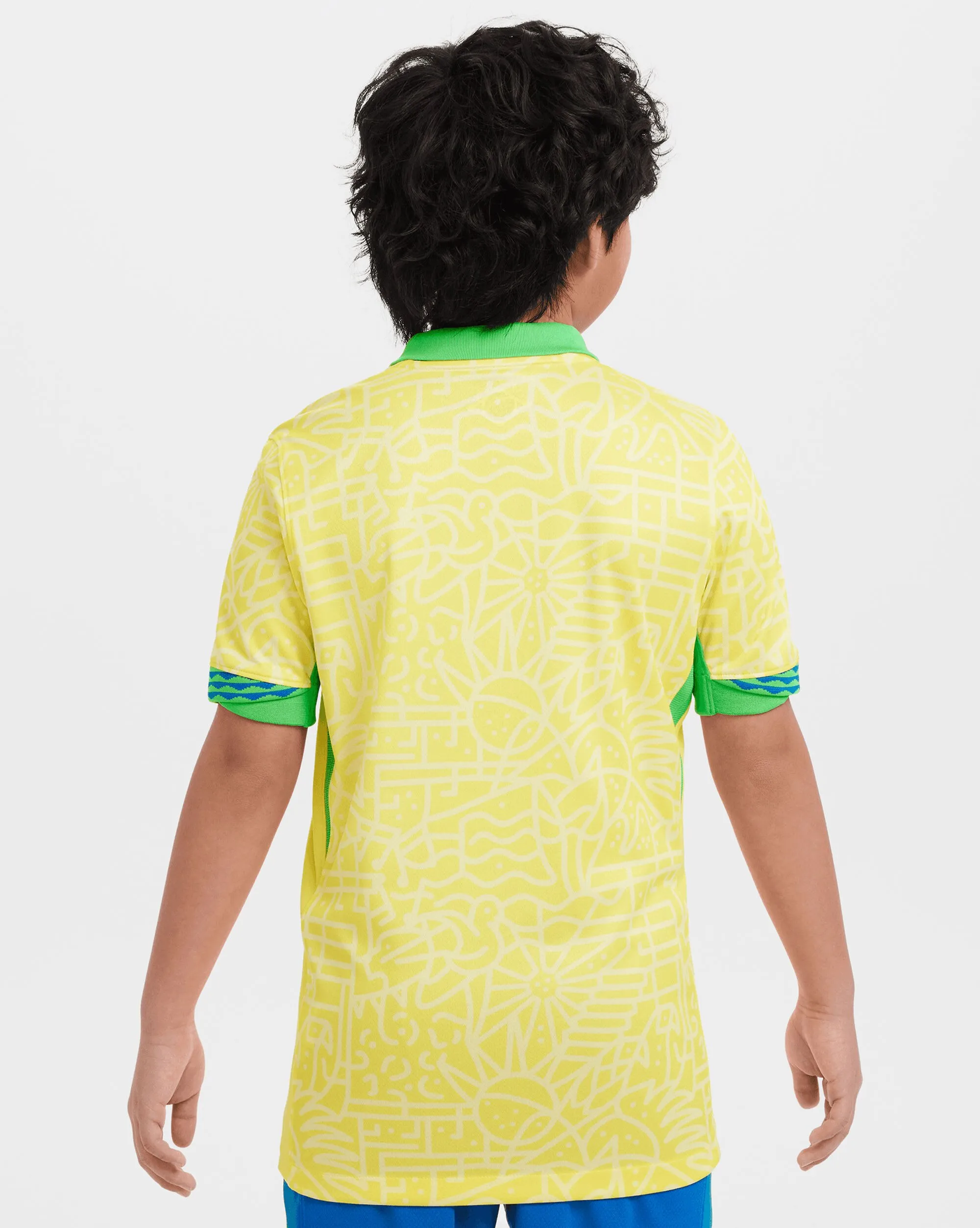 Nike Maglia Home Brasile 2024 Giallo Bambino