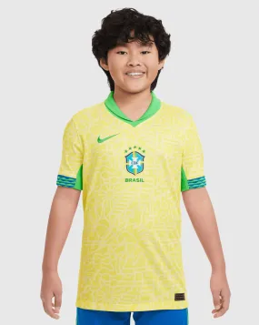 Nike Maglia Home Brasile 2024 Giallo Bambino