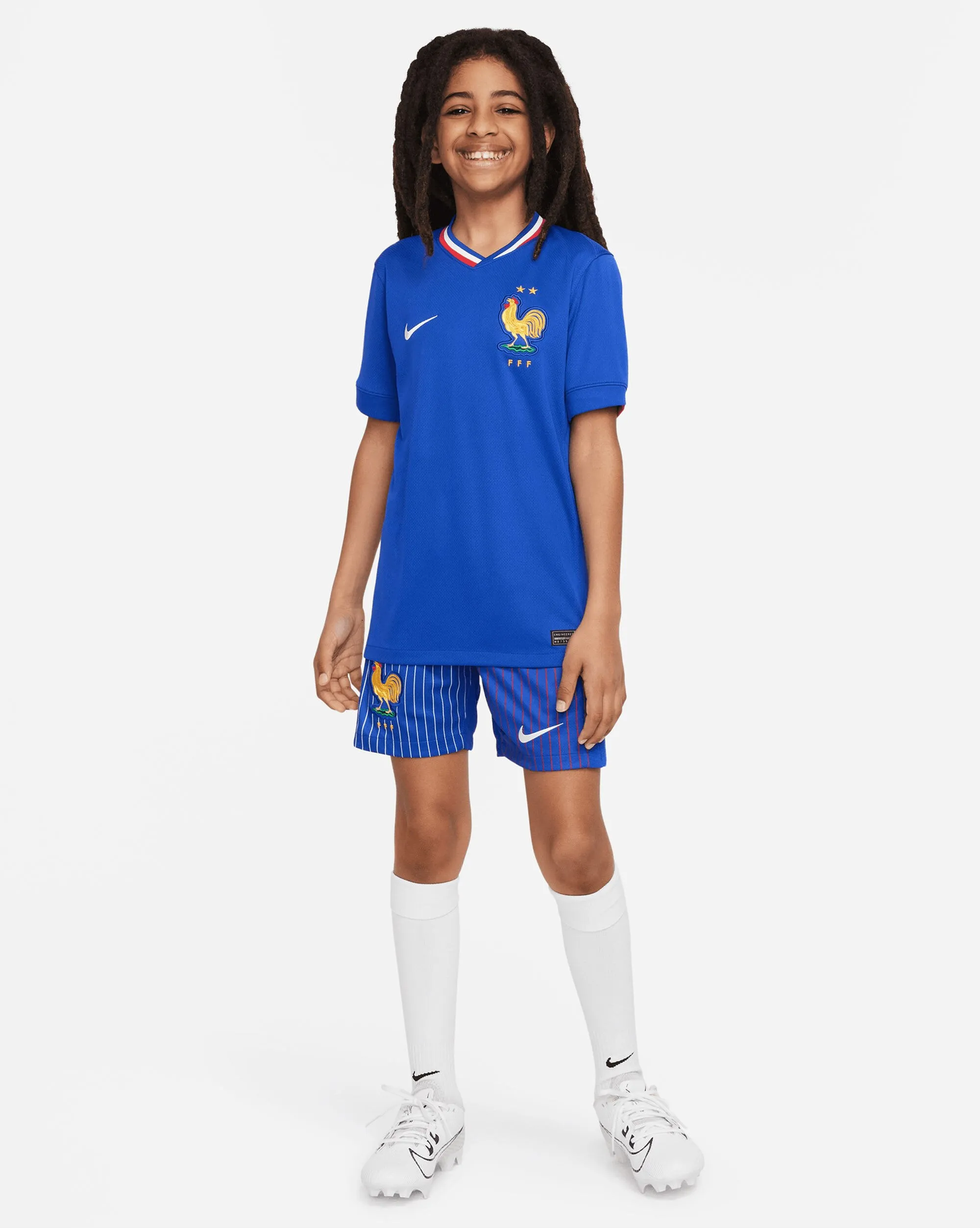 Nike Maglia Home Francia 2024/2025 Blu Bambino