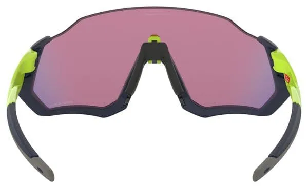 OAKLEY Flight Jacket Occhiali da sole Blu Navy / Giallo / Prizm Road