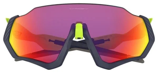 OAKLEY Flight Jacket Occhiali da sole Blu Navy / Giallo / Prizm Road