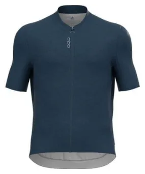 Odlo Zeroweight Short Sleeve Zip Jersey Blue