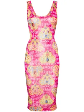 `Organzino Heart Couture` Print Mini Dress