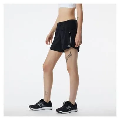 Pantaloncini da donna New Balance Impact Run 5in Nero