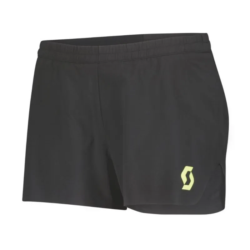 Pantaloncini Scott Split RC Run (nero/giallo) donna