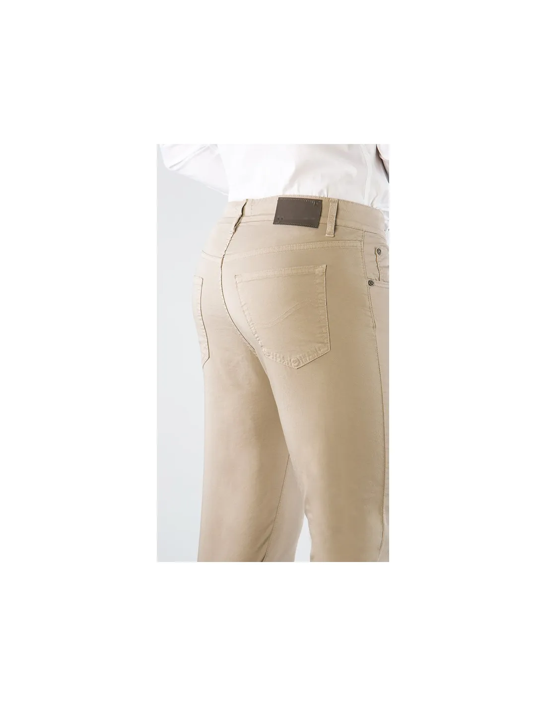 Pantalone in cotone 5 tasche Jeans Beige Mastice mod treviglio