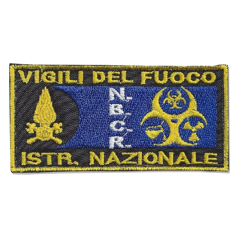 Patch toppa Vigili del Fuoco VVF NBCR Specializzazione NUCLEARE-BIOLOGICO-CHIMICO-RADIOLOGICO Istruttore Nazionale