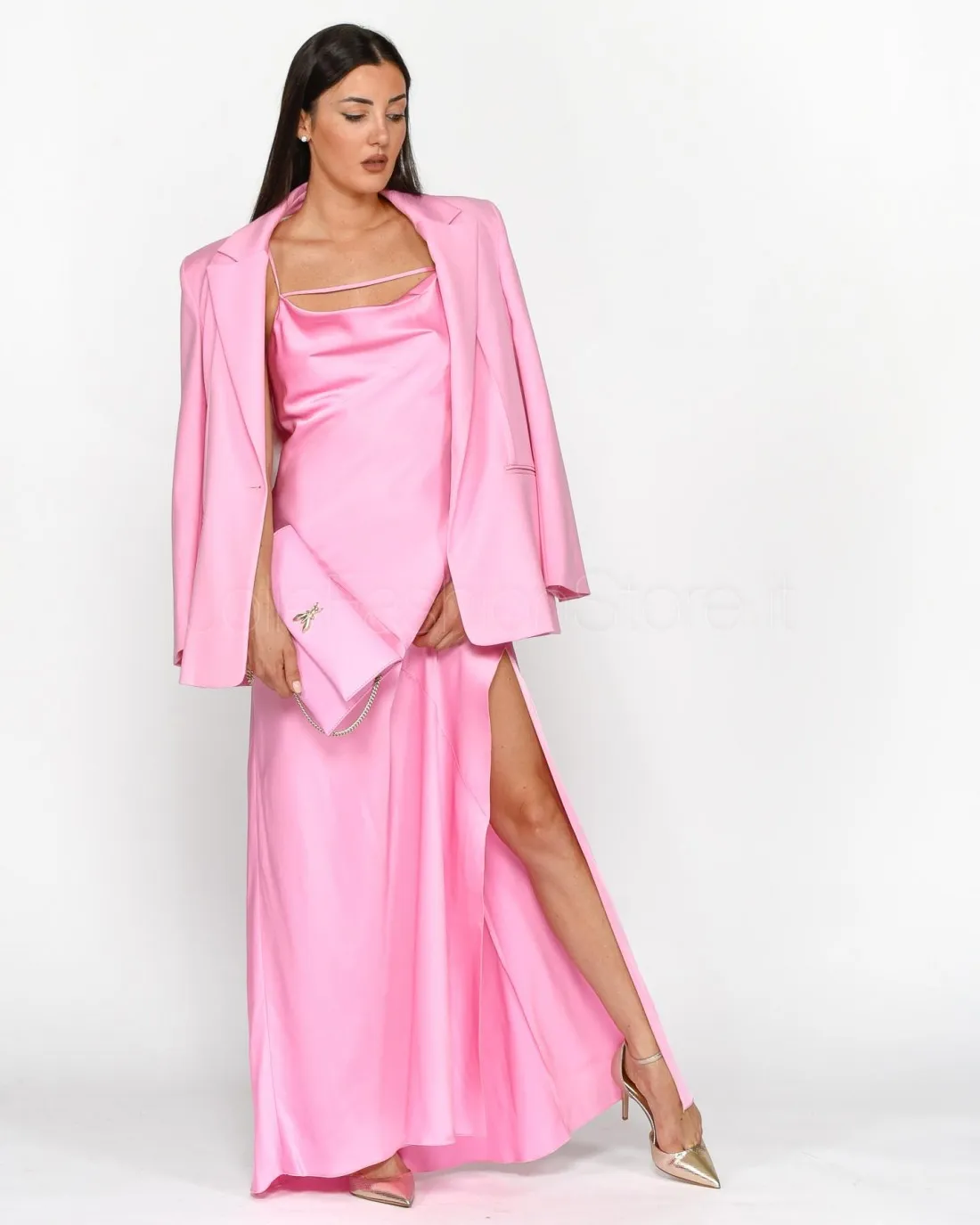 ---------------  ---------------  ---------------  ---------------  --------------Patrizia Pepe Long Mermaid Dress Cold Pink----