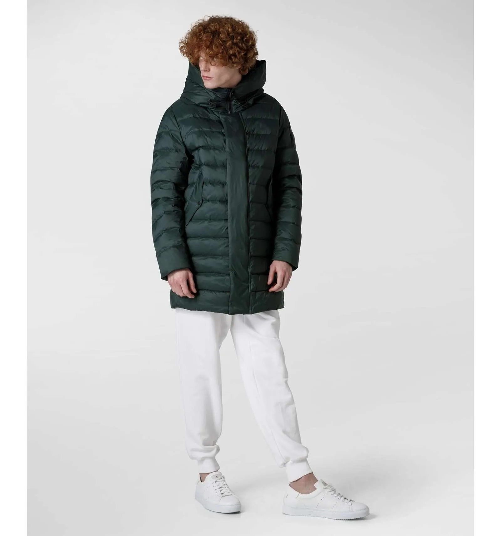 PEUTEREY uomo KASA KNC TRAP 02 616 piumino parka trapuntato verde