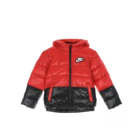 piumino bambino color block down jacket UNIVERSITY RED