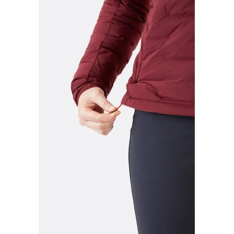 Rab Cubit Stretch Down Hooded Jacket (Deep Heather) Donna