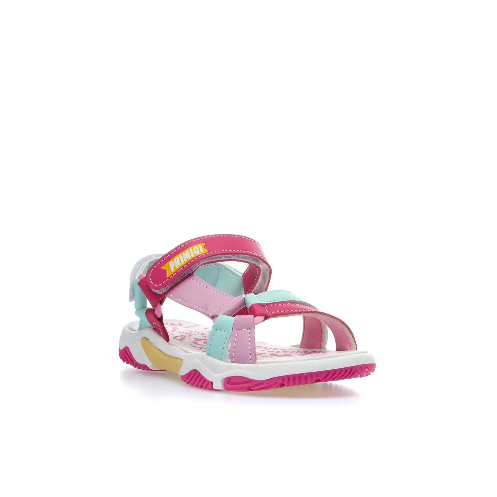 Sandali fucsia multicolor