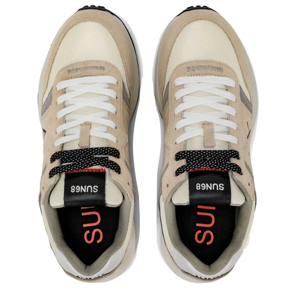 Scarpe Uomo Sun68 Sneakers Daddy Colore Bianco Panna