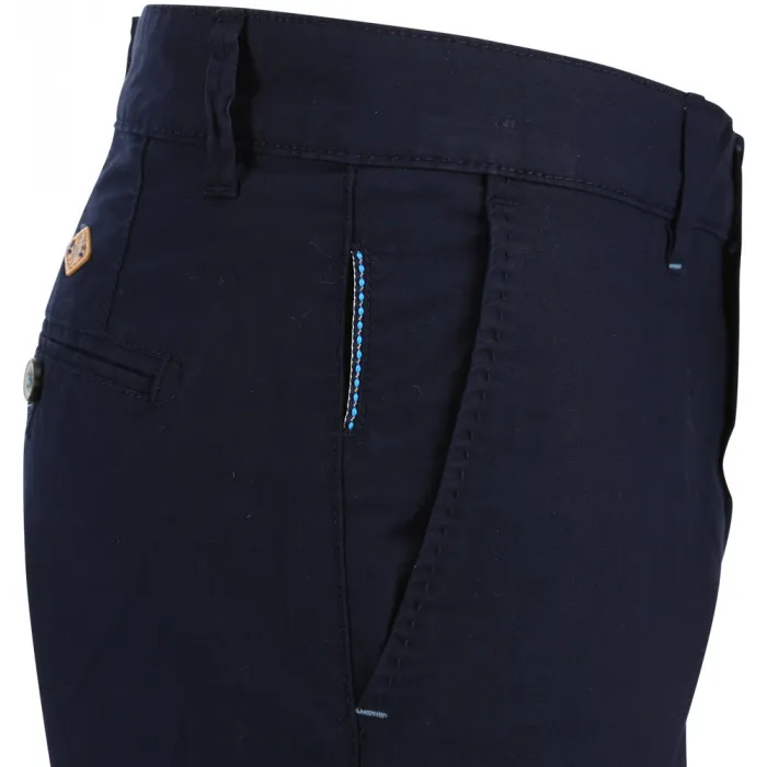 Sea Barrier Pantaloncini chino uomo in cotone elasticizzato Navy