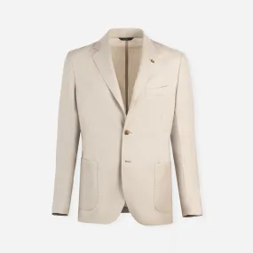 Single-breasted cashmere jacket