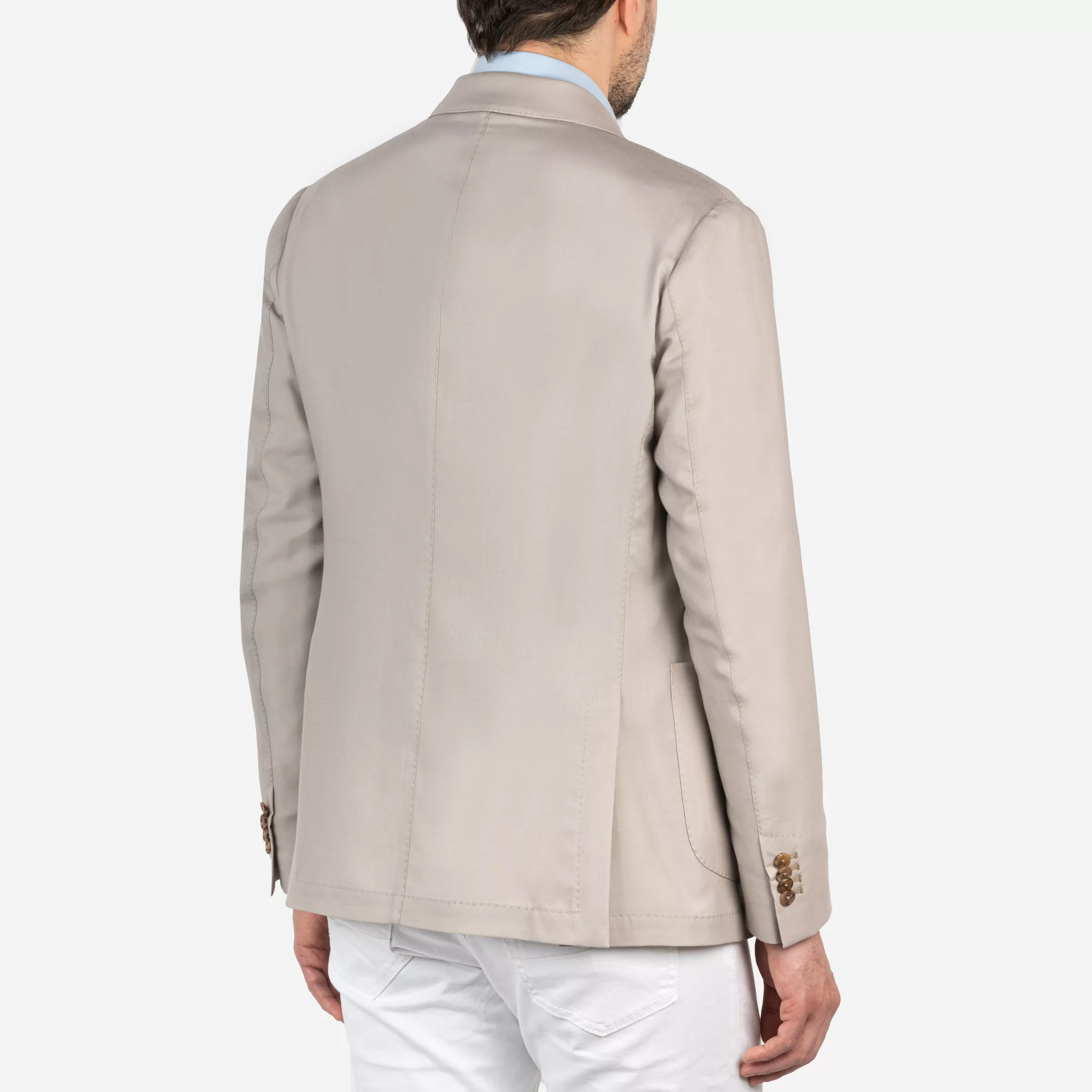 Single-breasted cashmere jacket