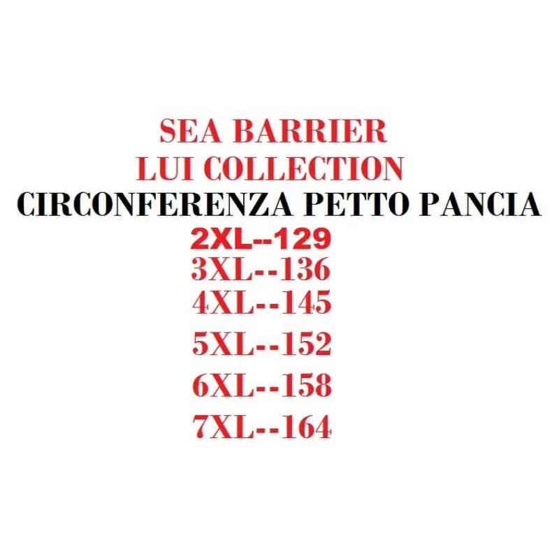 Smanicato Piumino Sea Barrier taglie forti rosso