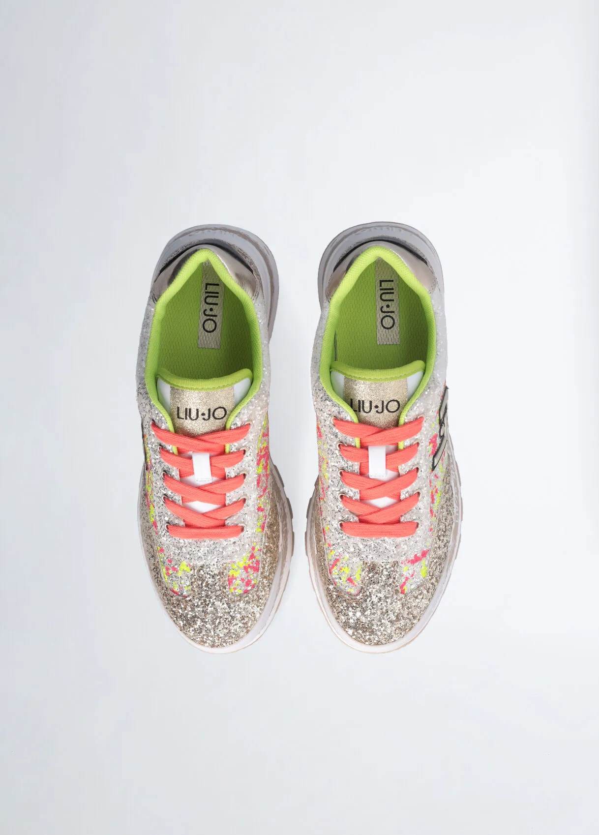 Sneakers platform full glitter