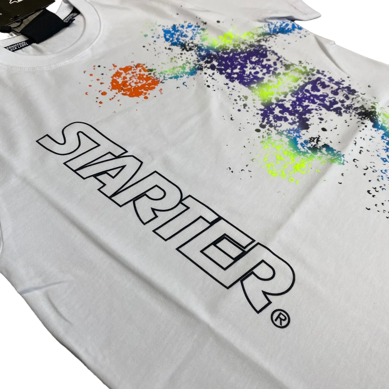 Starter short sleeve t-shirt for boys with 1254 white print