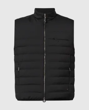 Stefano Ricci Gilet in piumino nero con logo MDJ4100100PL001H