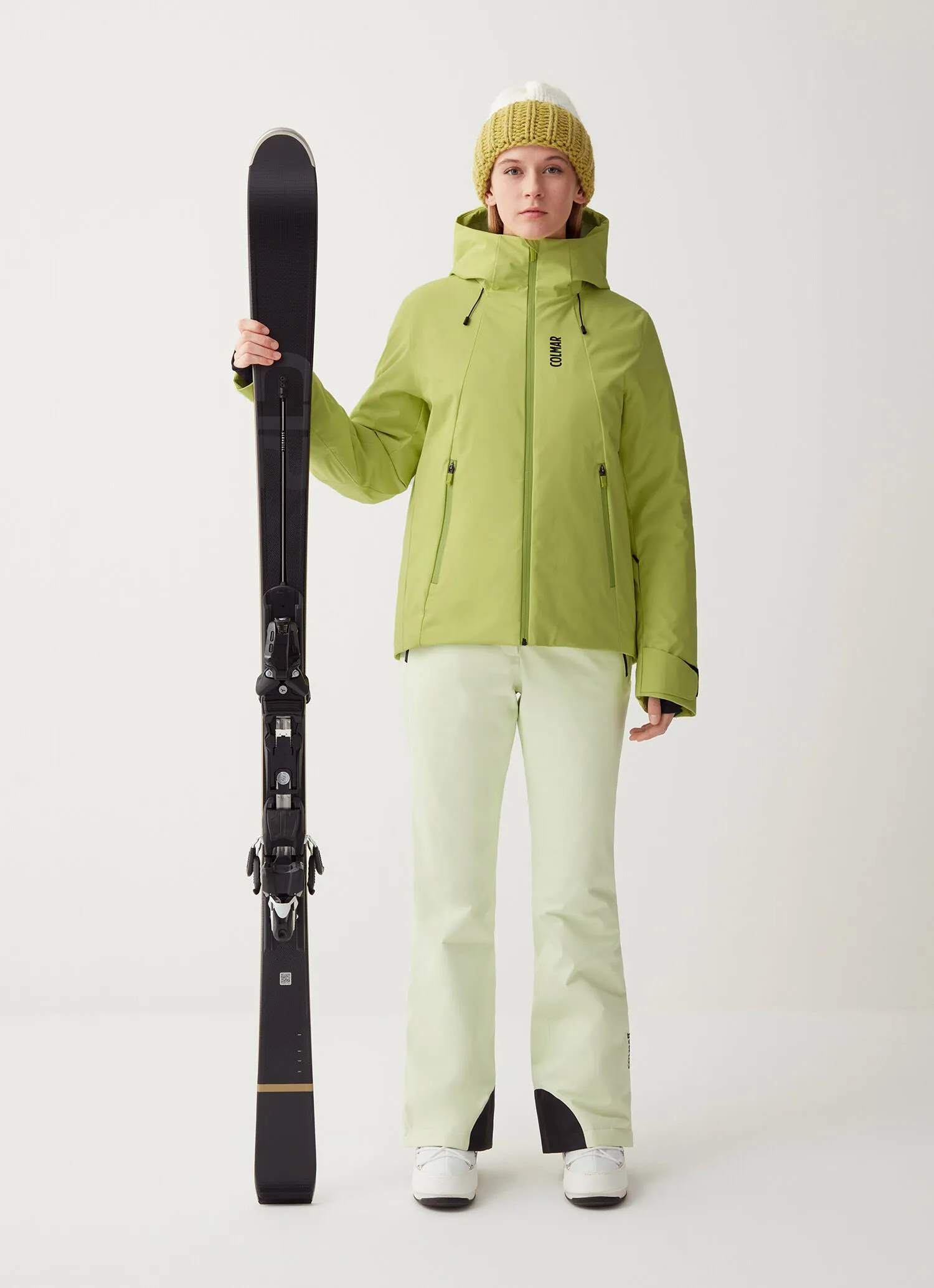 Stretch twill ski jacket