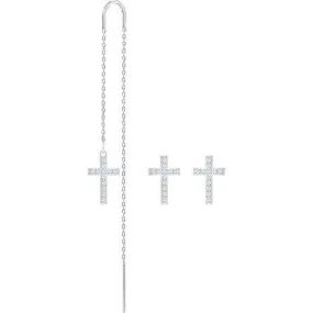 SWAROVSKI Orecchini donna gioielli Swarovski Mini Cross 5372876