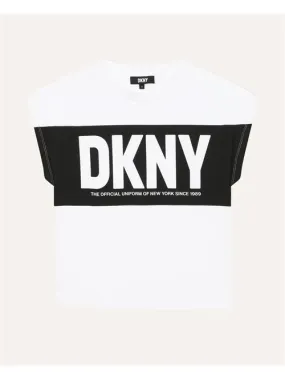 T-shirt a maniche corte DKNY per bambina