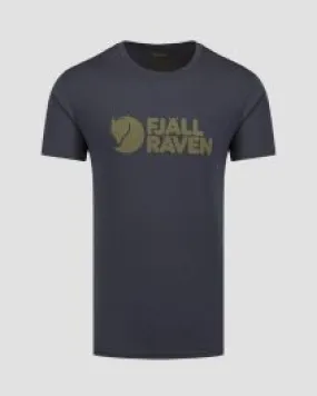 T-shirt blu scuro da uomo Fjallraven Logo T-shirt M