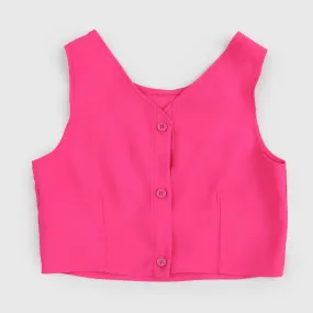 T-Shirt Crop Fucsia