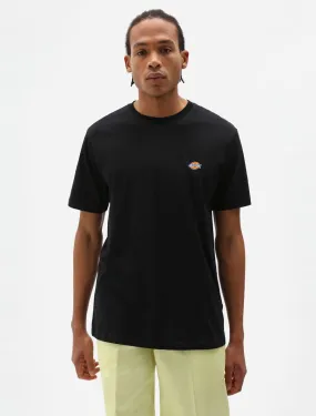 T-Shirt in Jersey con Logo / Nero