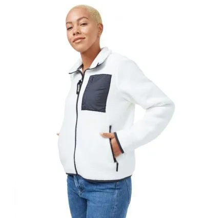 Tentree Ecoloft Zip Fleece Jacket da donna (Elm White)