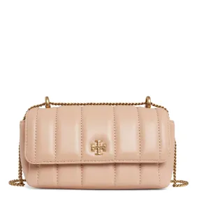 TORY BURCH  Borsa a spalla mini ''Kira in pelle beige