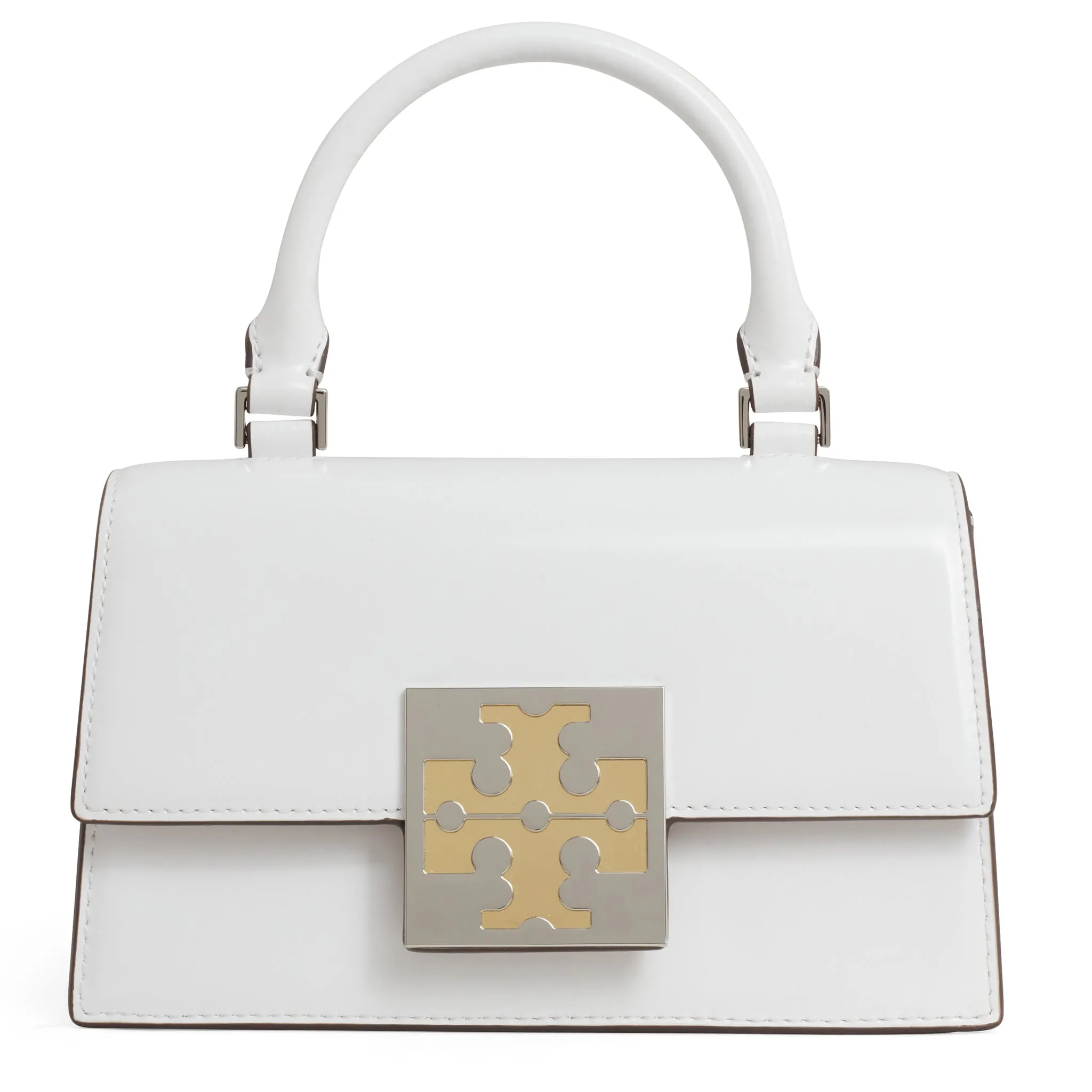 TORY BURCH  Borsa mini in pelle bianca