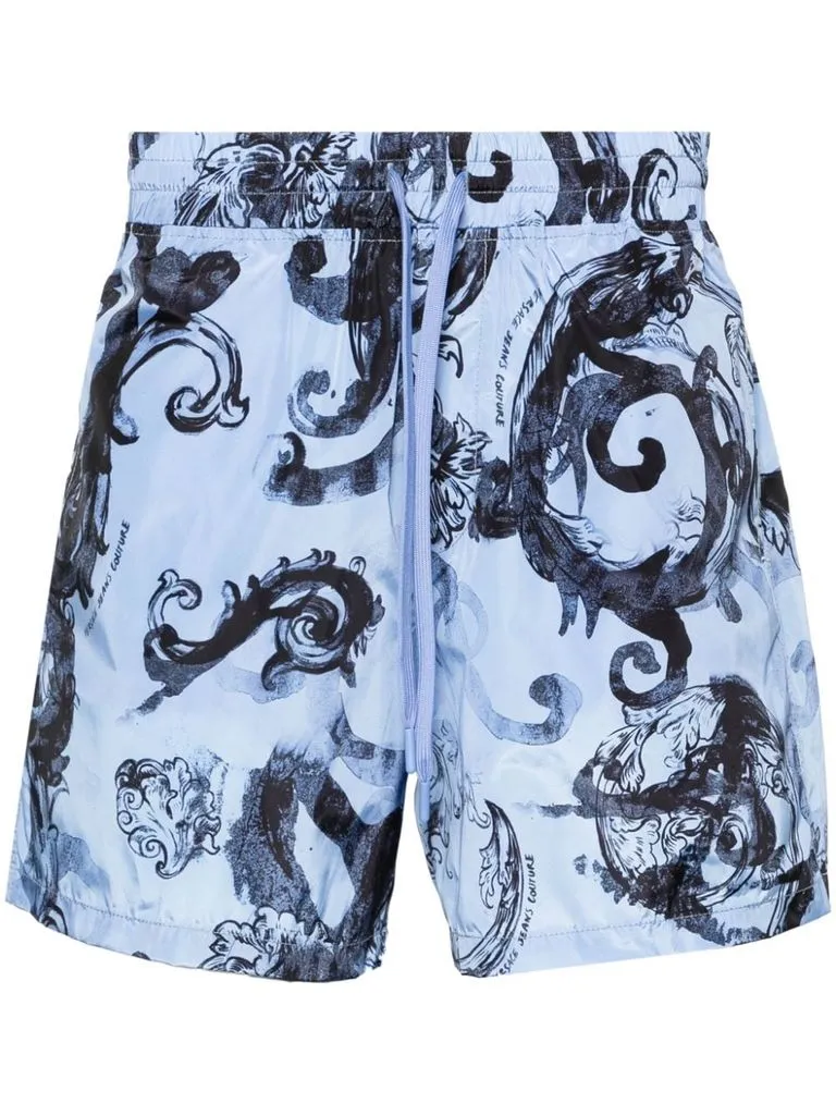 versace jeans couture Bermuda stampa acquerello