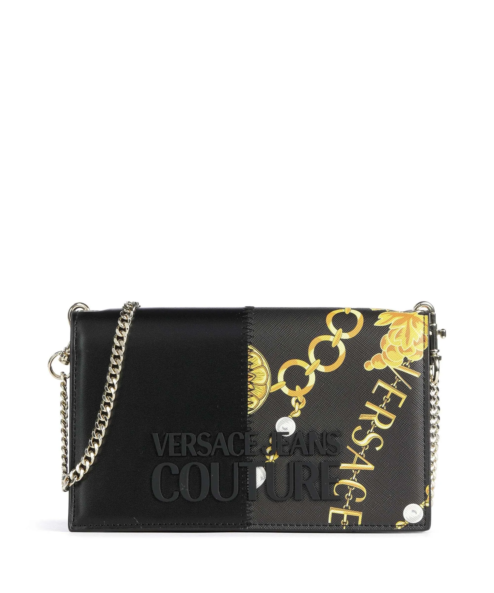  Versace Jeans Couture Rock Cut Borsa a tracolla pelle sintetica nero  