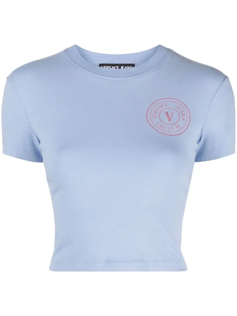 versace jeans couture T-shirt stampa logo