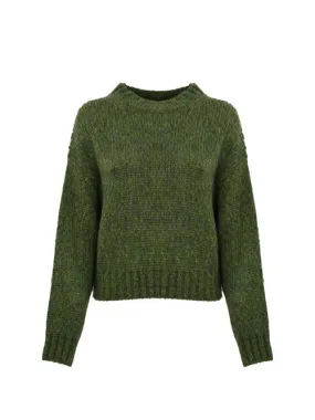 WEEKEND MAX MARA     Maglia Dionigi in filato mohair chine' verde