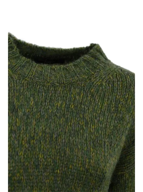 WEEKEND MAX MARA     Maglia Dionigi in filato mohair chine' verde