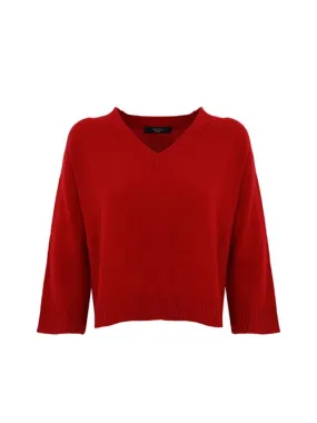 WEEKEND MAX MARA     Maglia Leva in cashmere rosso