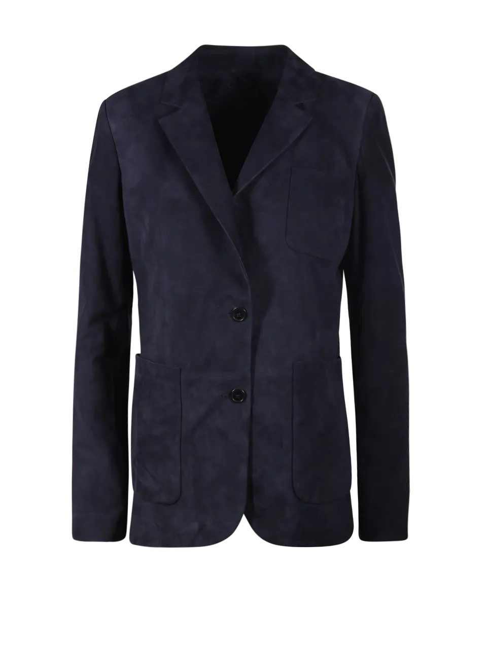 WOMAN DESA 1972 DARK BLUE MEDIUM SUEDE BLAZER JACKET